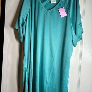 Vintage Blair green turquoise tshirt dress